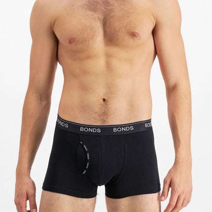 Bonds Mens Guyfront Trunk Stretchy Cotton Seam free Sides Elastic 3 Pack MZ963A-KarWorkwear