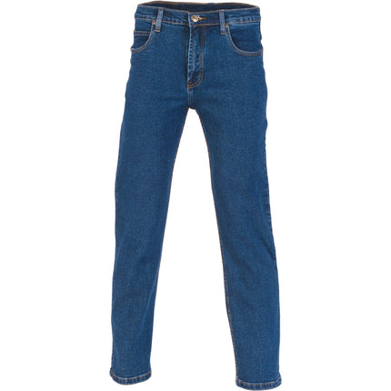 DNC Workwear Mens Cotton Denim Jeans Comfortable  Safety Pant Work 3317-KarWorkwear