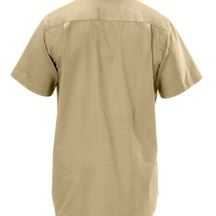 Hard Yakka Cotton Drill Work Shirt Button Short Sleeve Workwear Top Y07510-KarWorkwear