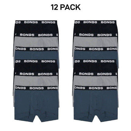 Bonds Mens Total Package Trunk Soft and Breathable Viscose Bamboo 12 Pack MWK83A-KarWorkwear
