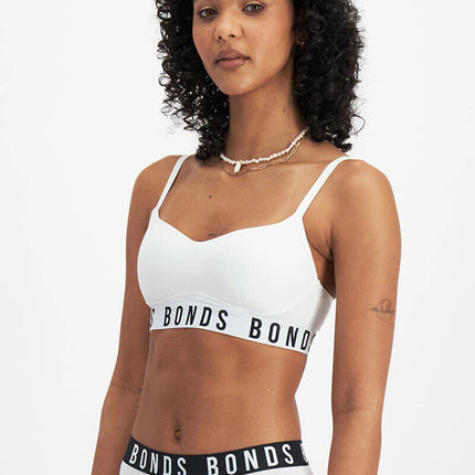 Bonds Womens Icons Wirefree Bra Soft Cotton Stretch Jacquard Elastic 3 Pack YWL4-KarWorkwear