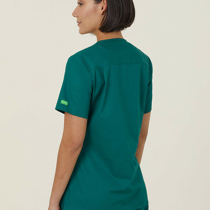 NNT Uniform Womens Next Gen Antibacterial Florence Scrub Top V Neck Nurse CATULM-KarWorkwear