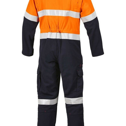 Mens Hard Yakka Protect Hi-Vis 2 Tone Tecasafe Plus Coverall Safety Taped Y00303-KarWorkwear
