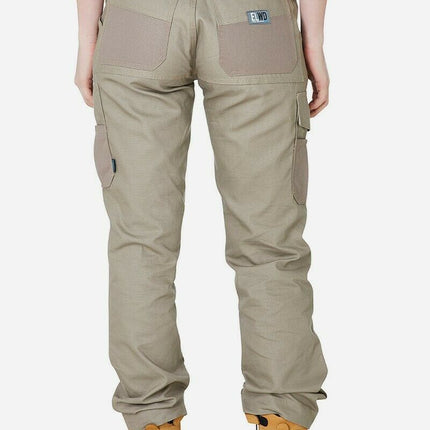 Womens Elwood Utility Work Pants Stretch Canvas Phone Pocket Tradie Tough EWD501-KarWorkwear