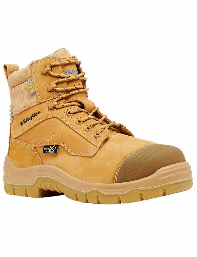 KingGee Mens Phoenix 6C EH MET Work Safety Boots Water Resistant Leather K27872-KarWorkwear