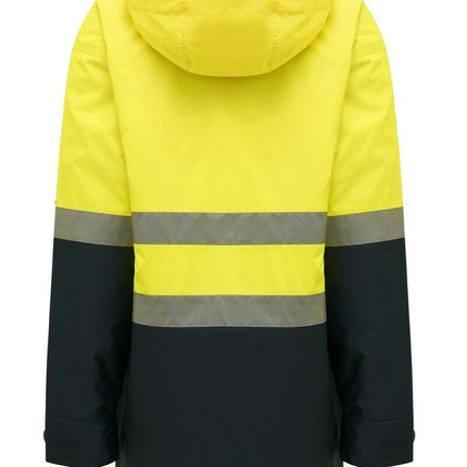Hard Yakka Core Bomber Jacket Hi-Vis Taped Quilted Waterproof Y06685-KarWorkwear