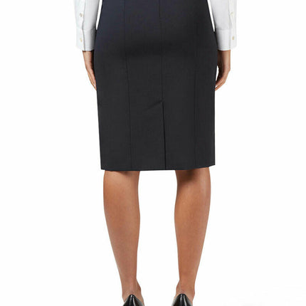 NNT Womens Business Stretch Wool Blend Panel Pencil Skirt Wool Blend  CAT2MG-KarWorkwear