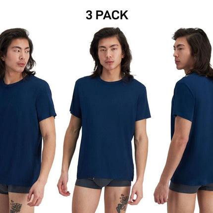 Bonds Mens Sleep Viscose Bamboo Tee Shirt Relaxed Comfortable Fit 3 Pack MW9V-KarWorkwear