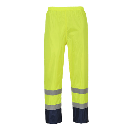 Portwest Hi-Vis Classic Two Tone Rain Pants Reflective Taped Work H444-KarWorkwear