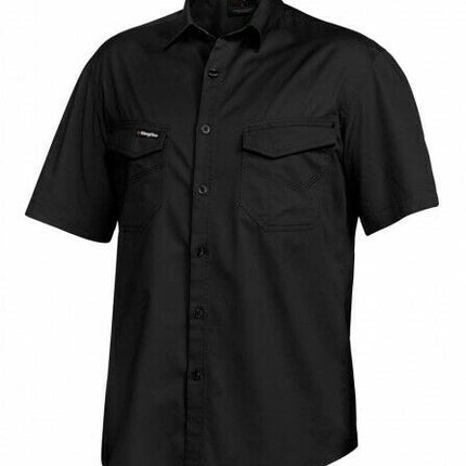 KingGee Mens Tradies Shirt S/S Lightweight Breathable Slim Fit Work K14355-KarWorkwear