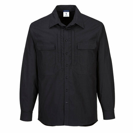 Portwest Utility Stretch Long Sleeve Shirt Breathability Casual Polo MS106-KarWorkwear