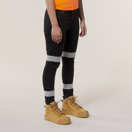 Hard Yakka 4 Pack Womens Taped Stretch Demin Reflective Jeggings Y08302-KarWorkwear