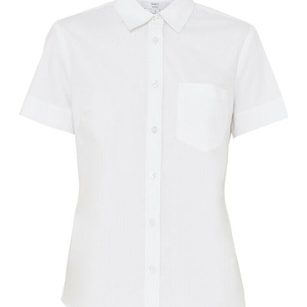 NNT Women Avignon Short Sleeve Slim Shirt Casual Comfortable Business CATUK8-KarWorkwear