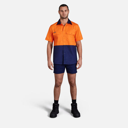 KingGee Mens 2 Pack Traders Durable Cargo Comfort Waist Short Shorts K17007-KarWorkwear