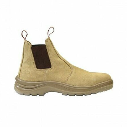 KingGee Mens Flinders Suede Work Boots Steel Safety Cap Heat Resistant K25180-KarWorkwear