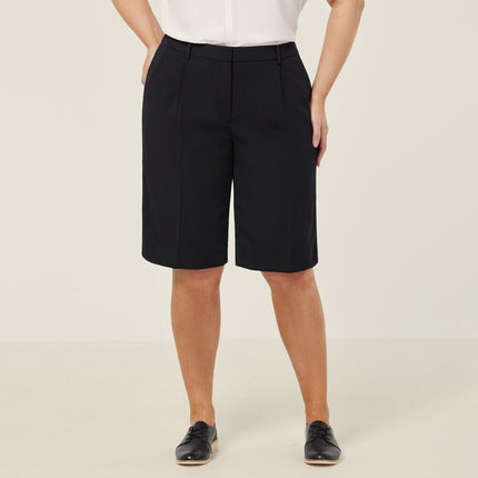 NNT Womens Crepe Lightweight Comfy Stretch Relaxed Knee Length Short CAT3YE-KarWorkwear