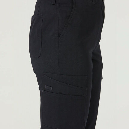 Womens NNT P/V Gaberdine Flex Waist Cargo Navy Slim Leg Work Pants CAT3T7-KarWorkwear