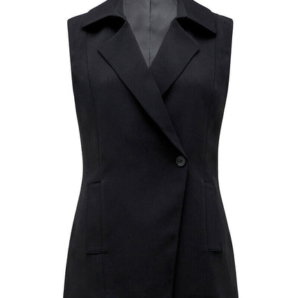 NNT Womens Longline Vest Modern Fit Fully Lined Crepe Stretch Comfort CAT747-KarWorkwear