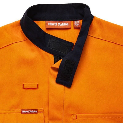 Mens Hard Yakka Protect Hi-Vis 2 Tone Tecasafe Plus Coverall Safety FR Y00302-KarWorkwear