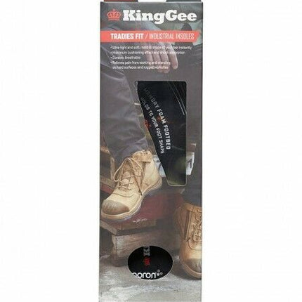 KingGee Mens Tradie Insoles Memory Foam Comfort Trim To Fit Work Safety K09500-KarWorkwear