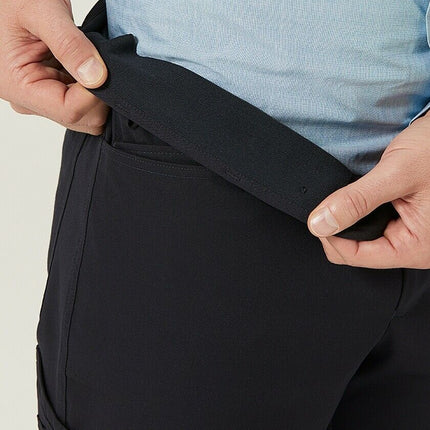 Mens NNT UNIFORMS P/V Gaberdine Flex Waist Cargo Navy Business Work Pants CATClD-KarWorkwear