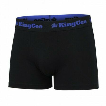 Mens KingGee Cotton Trunk 3 Pack Black King Gee Jocks Underwear Trunks K09023-KarWorkwear