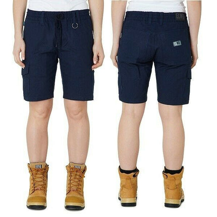 Womens Elwood Elastic Utility Shorts Cargo Phone Pocket Work Tough Comfy EWD602-KarWorkwear