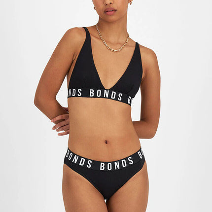 Bonds Womens Icons Super Logo Bikini Cotton Comfy Hi Leg Cut Undies 3 Pack WR4L-KarWorkwear