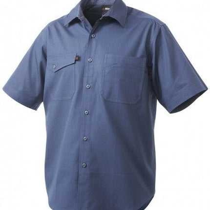 Mens KingGee Short Sleeve WorkCool 2 Cotton T-Shirt Top Tee Button Shirt K14825-KarWorkwear