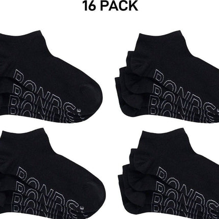 Bonds Womens Lightweight Low Cut Smooth Comfy Stay-Put Fit Socks 16 Pack LXPV4N-KarWorkwear