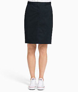 NNT Womens Chino Skirt Belt Elastic Waistband Zip Fly Business Comfy CAT2NU-KarWorkwear