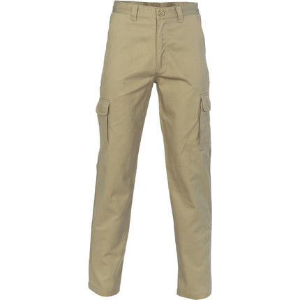 DNC Workwear Mens Cotton Drill Cargo Pants Comfortable Tough Pant Work 3312-KarWorkwear