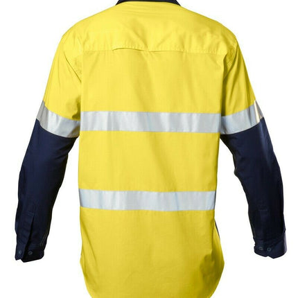 Hard Yakka Koolgear Hi-Vis Safety Summer Cool Long Sleeve Work Shirt Y07978-KarWorkwear