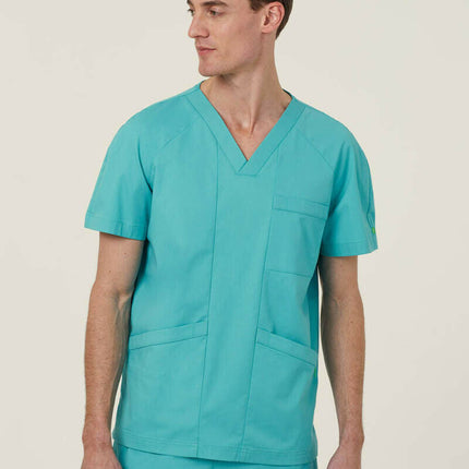 NNT Uniform Mens Next Gen Anti Bacterial Carl Scrub Top V-neck Nurse Work CATRFV-KarWorkwear