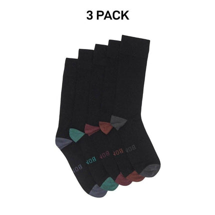 Bonds Mens Bamboo Crew Socks Fine Seams Comfy Toes & Ankle Support 3 Pack SZFQ5W-KarWorkwear