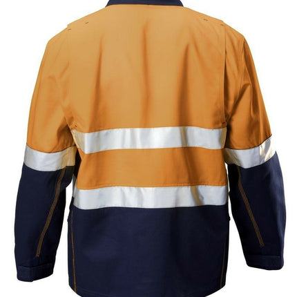 Hard Yakka Hi-Vis Tradie Cotton Work Jacket Tough Taped Comfy Warm Y06545-KarWorkwear