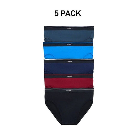 Bonds Mens Hipster Brief Wide Comfy Elastic Waist Extra Support 5 Pack MXLV5A-KarWorkwear