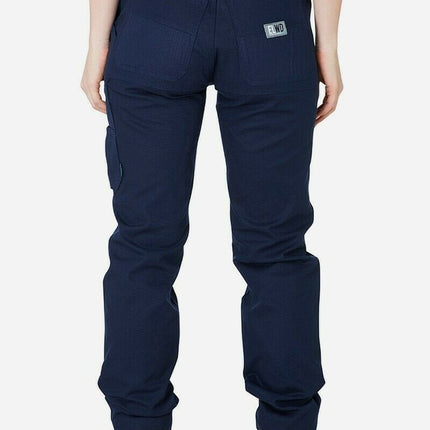 Womens Elwood Basic Work Pants Stretch Canvas Phone Pocket Tough Strong EWD502-KarWorkwear