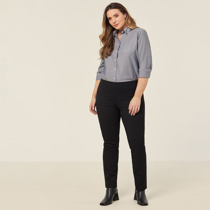 NNT Womens Cotton Chambray Collared Button Long Sleeve Relaxed Shirt CATUSZ-KarWorkwear