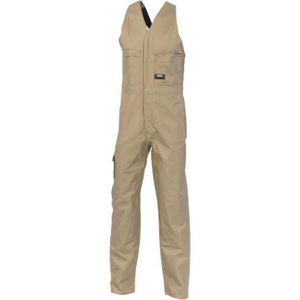 DNC Workwear Mens Cotton Drill Action Back Overall Comfortable Work 3121-KarWorkwear