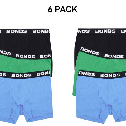 Bonds Mens Total Package Trunk Comfy Super Soft and Breathable 6 Pack MWK83A-KarWorkwear