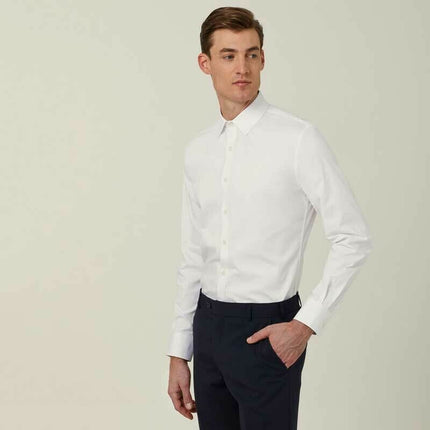 NNT Mens Business Long Sleeve Shirt Avignon Regular Fit Formal Shirts CATJDG-KarWorkwear