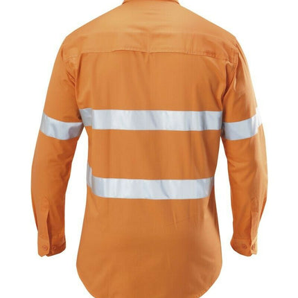 Hard Yakka Koolgear Long Sleeve Work Shirt Hi-Vis Taped Lightweight Y07996-KarWorkwear