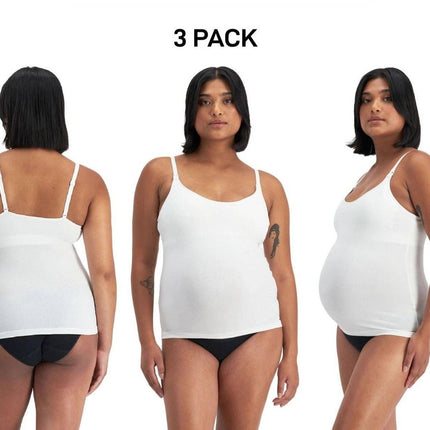 Bonds Womens Damn Dry Milk Leaks Scoop Cami Comfy Wirefree Support 3 Pack YWPV-KarWorkwear