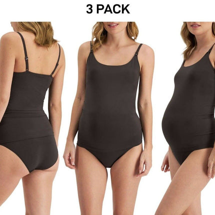 Bonds Womens Bases Maternity Scoop Singlet Soft and Comfy Support 3 Pack YWU9-KarWorkwear