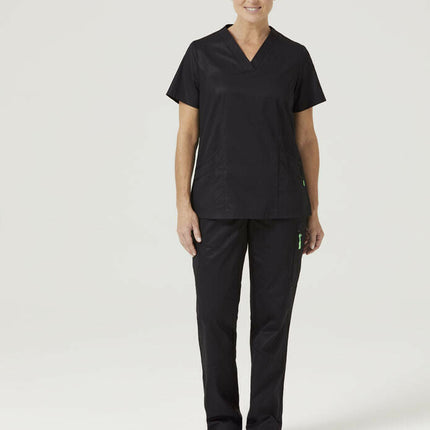 NNT Womens Nightingale V-Neck Classic Nurse Scrub Top Hip Pocket Workwear CATU5F-KarWorkwear