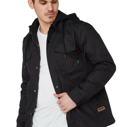 Elwood Mens Utility Jacket Coated Cotton Polar Fleece Lightweight Work EWD401-KarWorkwear