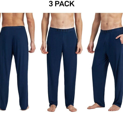 Bonds Mens Sleep Viscose Bamboo Pant Comfy Fit Side Seam Pockets 3 Pack MW9L-KarWorkwear