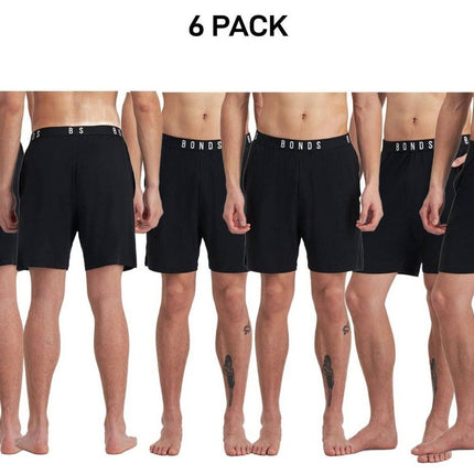 Bonds Mens Sleep Viscose Bamboo Short Comfy Soft Elastic Waistband 6 Pack MW9M-KarWorkwear
