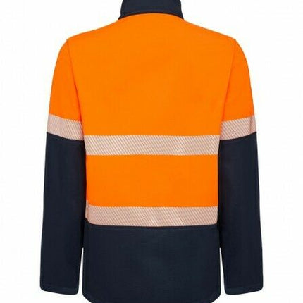 KingGee Mens Hi Vis Softshell Jacket 3 Layer Warm Fleece Comfort Work K05002-KarWorkwear